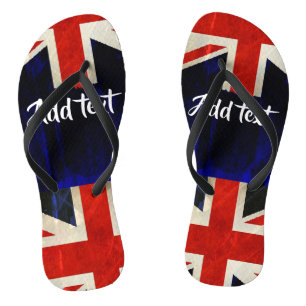 Union Jack flag Flip Flops