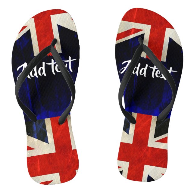 Union Jack flag Flip Flops (Footbed)