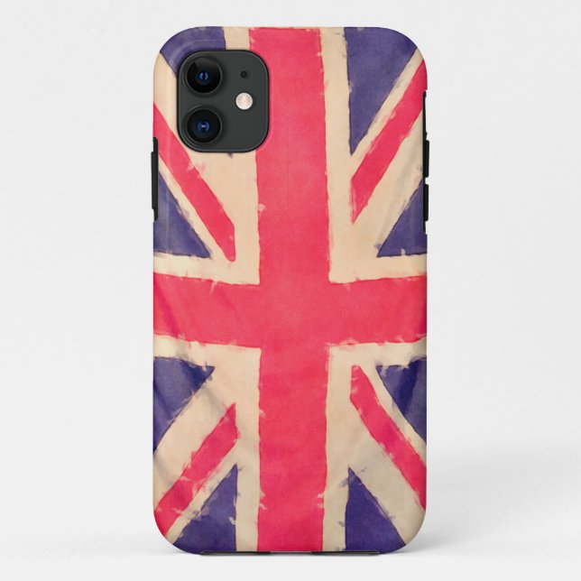 UNION JACK FLAG grunge Case-Mate iPhone Case (Back)