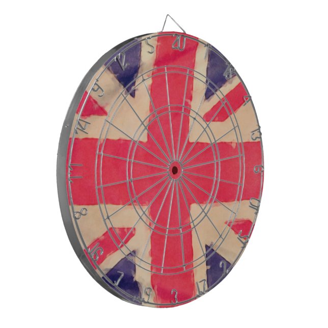 UNION JACK FLAG grunge Dartboard (Front Left)