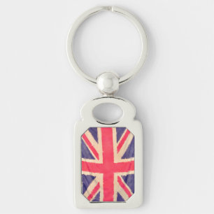UNION JACK FLAG grunge Key Ring