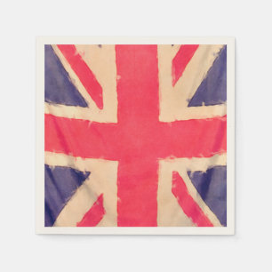 UNION JACK FLAG grunge Napkin