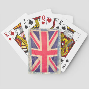 UNION JACK FLAG grunge Playing Cards