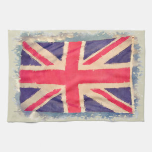 UNION JACK FLAG grunge Tea Towel