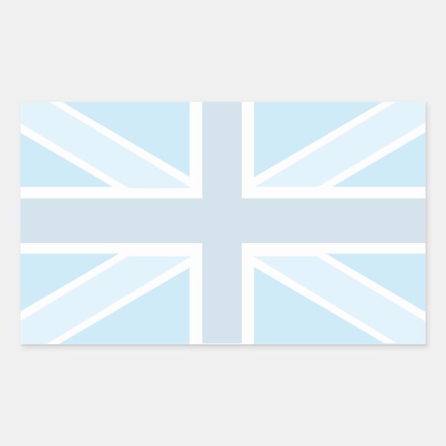 Union Jack Flag in Blue Stickers (Front)
