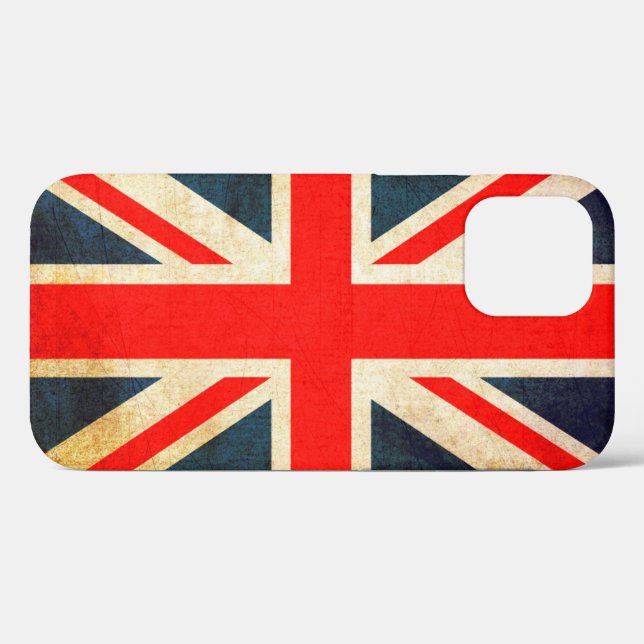 Union Jack Flag in Grunge Case-Mate iPhone Case (Back (Horizontal))
