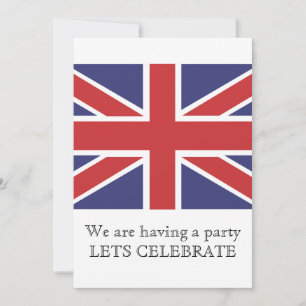 Union Jack Flag Invitation