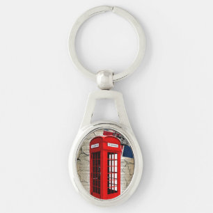 union jack flag jubilee crown red telephone booth key ring