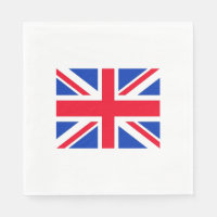 Union Jack Flag London Theme Party Paper Napkins