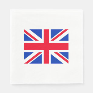 Union Jack Flag London Theme Party Paper Napkins