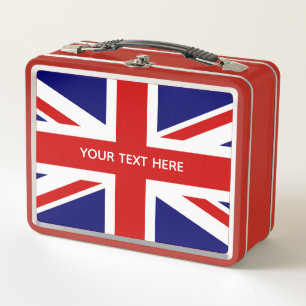 Union Jack Flag Metal Lunch Box