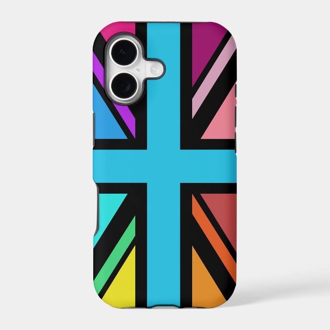Union Jack/Flag Multicolored+Black Design (Back)