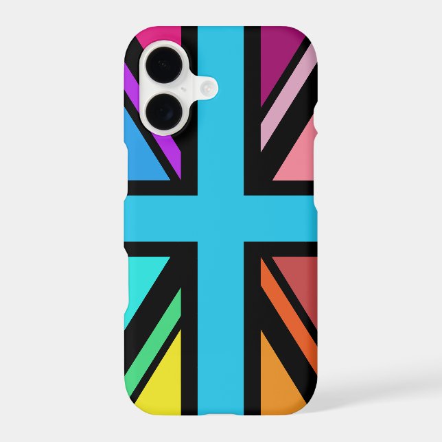 Union Jack/Flag Multicolored+Black Design (Back)