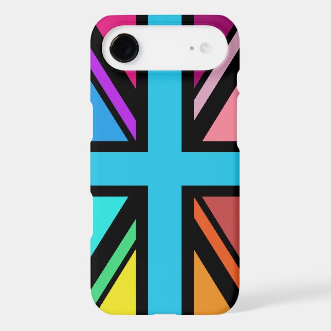 Union Jack/Flag Multicolored+Black Design (Back)