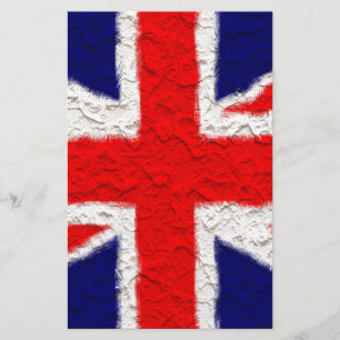 Union jack flag national country stationery