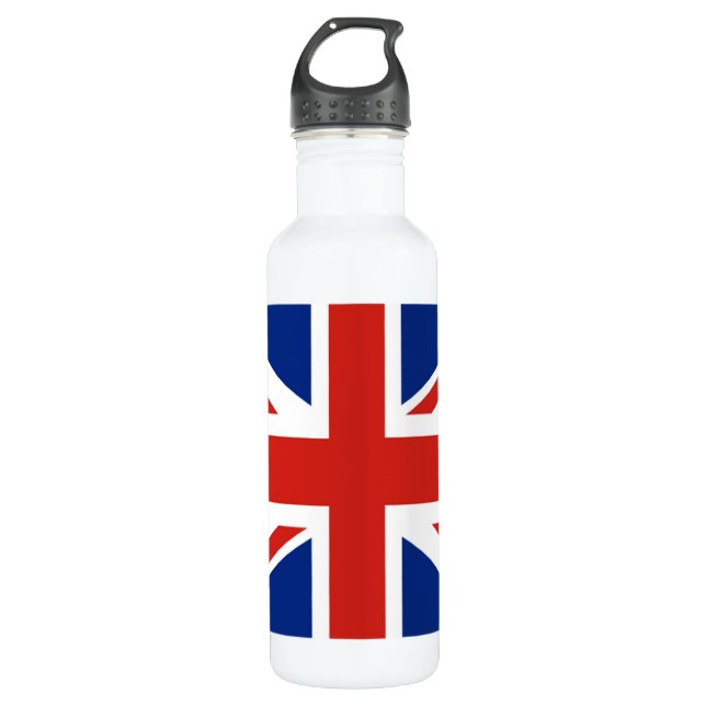 Union Jack - Flag of Great Britain 710 Ml Water Bottle (Front)