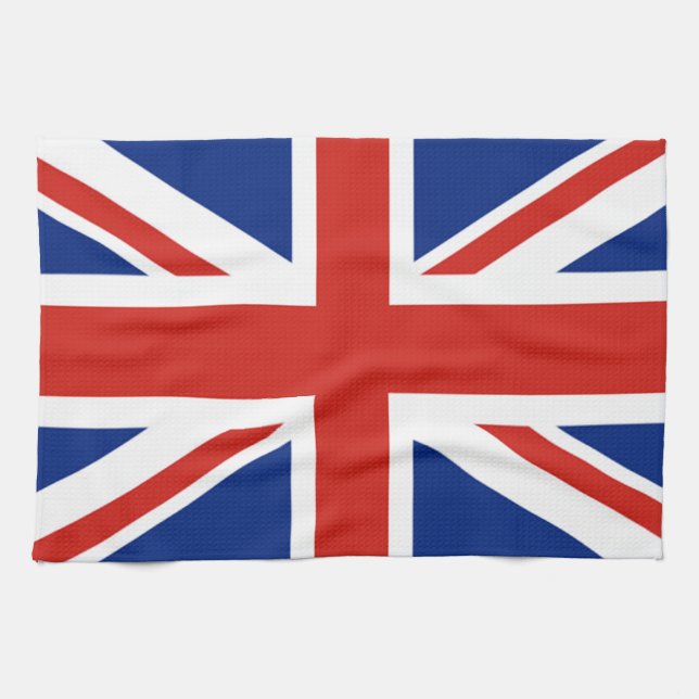 Union Jack - Flag of Great Britain Tea Towel (Horizontal)