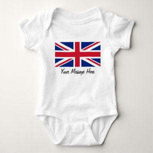 Union Jack Flag of Great Britain Toddler Infant Baby Bodysuit