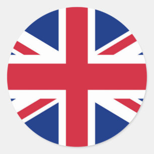 Union Jack flag of the UK - Authentic version Classic Round Sticker