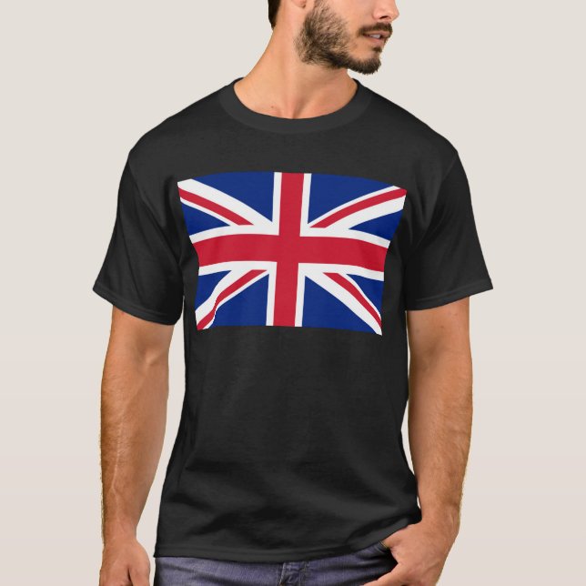 Union Jack flag of the UK - Authentic version T-Shirt (Front)