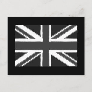 Union Jack flag of the UK - Chrome Postcard