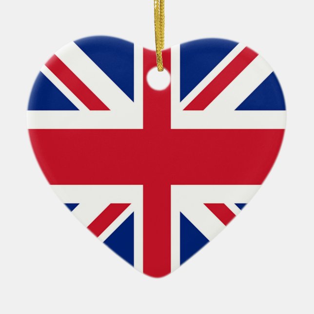Union Jack - Flag of the United Kingdom Ceramic Tree Decoration (Front)