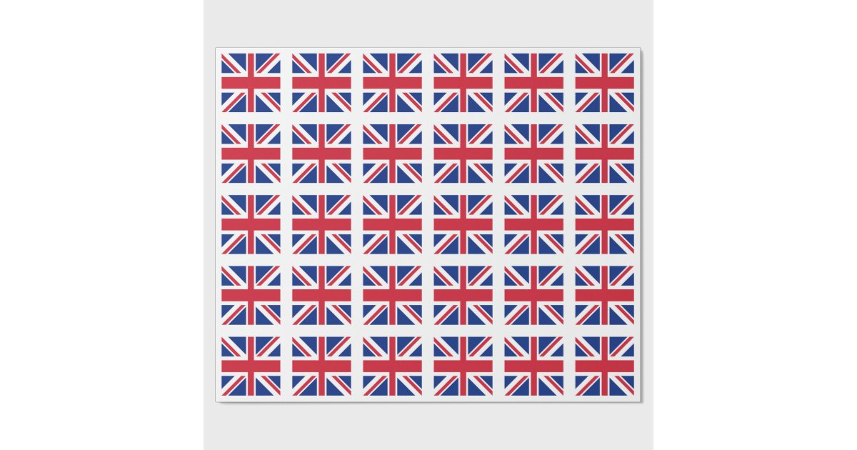Union Jack Flag of the United Kingdom Wrapping Paper Zazzle