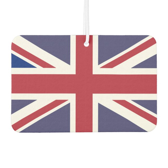 Union Jack Flag of UK Car Air Freshener (Front)