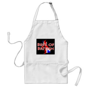 Union Jack Flag on Map - Best of British Standard Apron