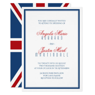 Union Jack Wedding Invitations 8