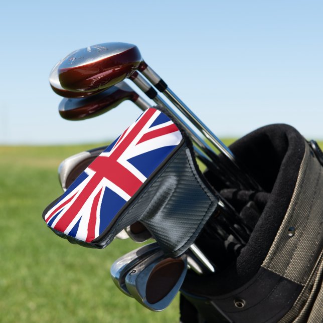 Union Jack Flag pccn Golf Head Cover (In Situ)