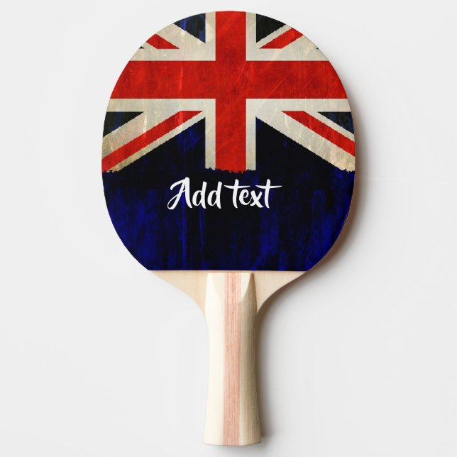 Union Jack flag Ping Pong Paddle (Front)