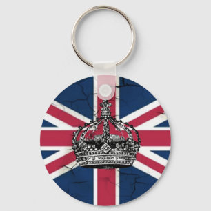 Union Jack Flag Queen of England Diamond Jubilee Key Ring