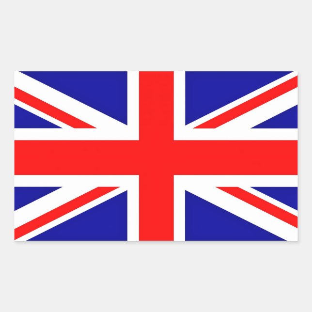 Union Jack flag  Rectangular Sticker (Front)