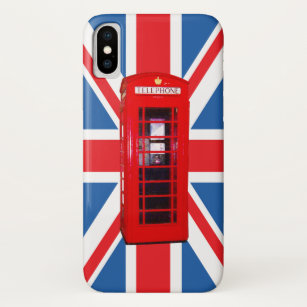 Union Jack/Flag & Red Phone Box Design Case-Mate iPhone Case
