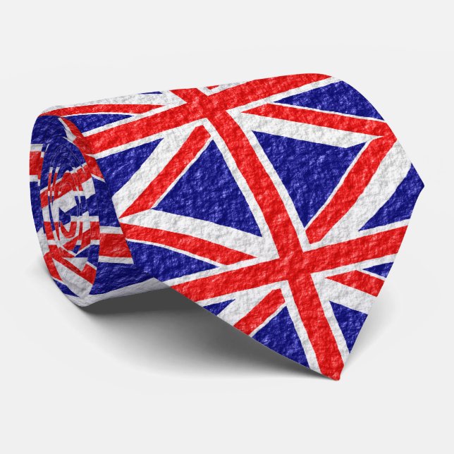 Union Jack Flag Tie (Rolled)