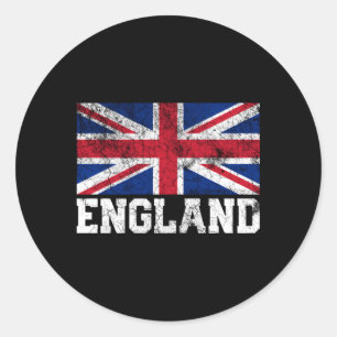 Union Jack Flag Uk England United Kingdom Roots Classic Round Sticker