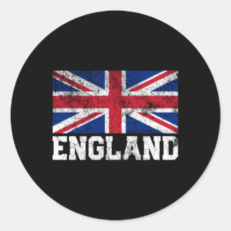 Union Jack Flag Uk England United Kingdom Roots Classic Round Sticker