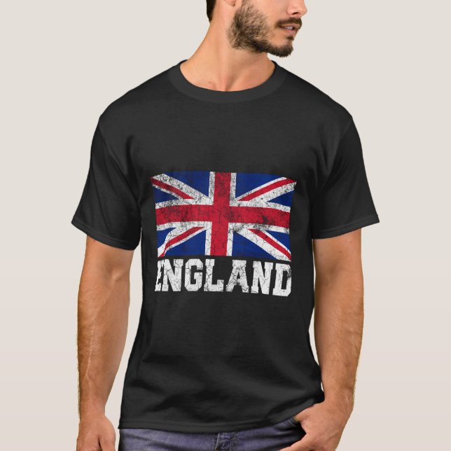 Union Jack Flag Uk England United Kingdom Roots Me T-Shirt (Front)