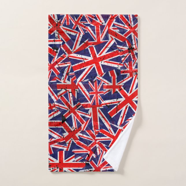 Union Jack Flag | UK Flag | British Flag |   Hand Towel (Hand Towel)