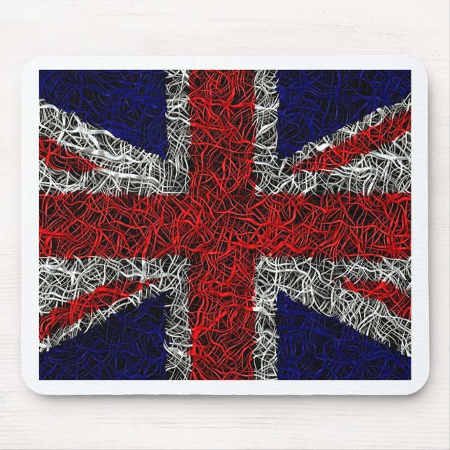 Union jack flag uk patriotic mouse mat (Front)