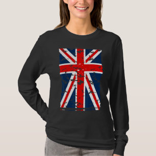 Union Jack Flag Uk United Kingdom Great Britain Br T-Shirt