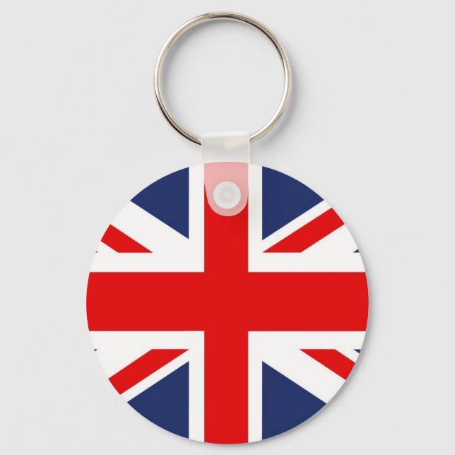 Union Jack Flag-United Kingdom Key Ring (Front)