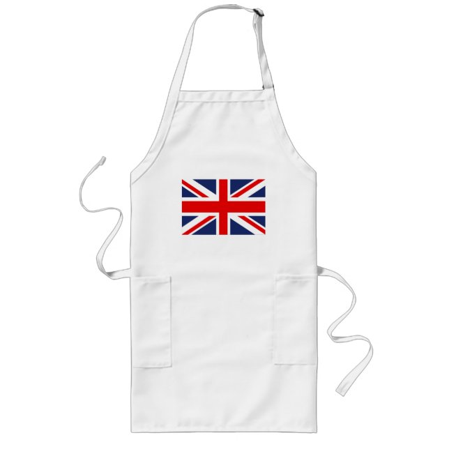 Union Jack Flag-United Kingdom Long Apron (Front)