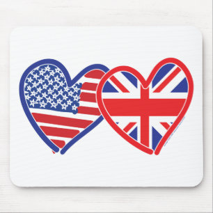 Union Jack Flat USA Flag Mouse Mat