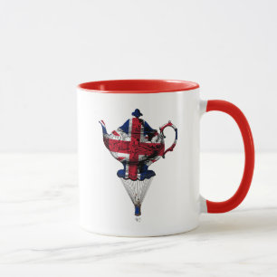 Union Jack Flying Teapot Mug