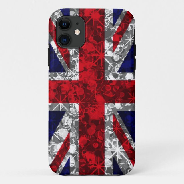 Union Jack glitz iphone 5 barely case (Back)