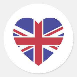 Union Jack Heart Sticker
