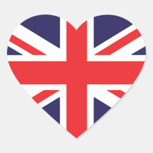 Union Jack Heart Sticker