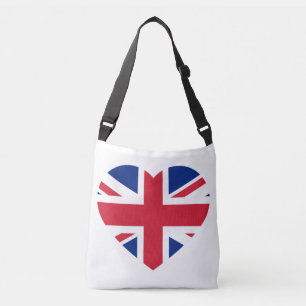 Union Jack Heartflag cbbcnt Crossbody Bag